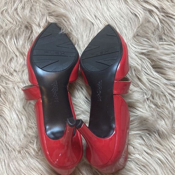 Life Stride Asymmetrical Strap Comfort Insole Pointed Toe Red Suki Pump/heels - Picture 4 of 16